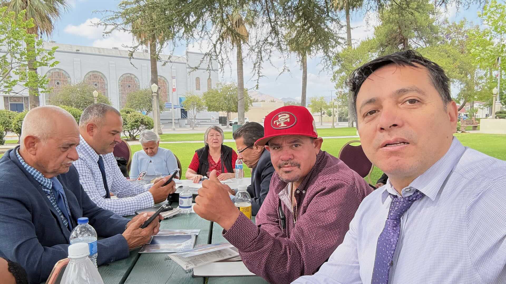 San Bernardino church worship service