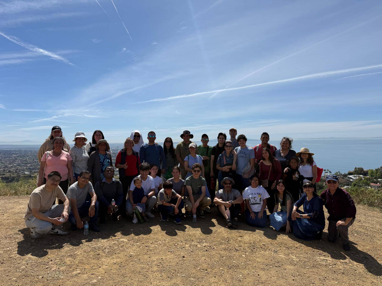 Church members spending time together outdoors